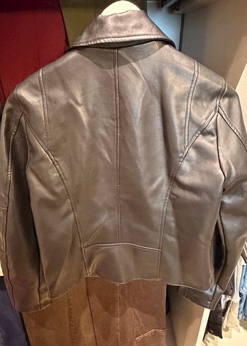 Mavi Kadın Deri Biker Ceket - Görsel 4