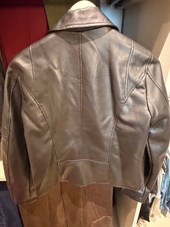 Mavi Kadın Deri Biker Ceket - Görsel 4