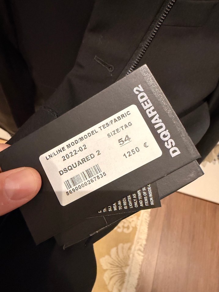 Dsquared2 Erkek Ceket, Fermuarlı, Ofis Stili - Görsel 3