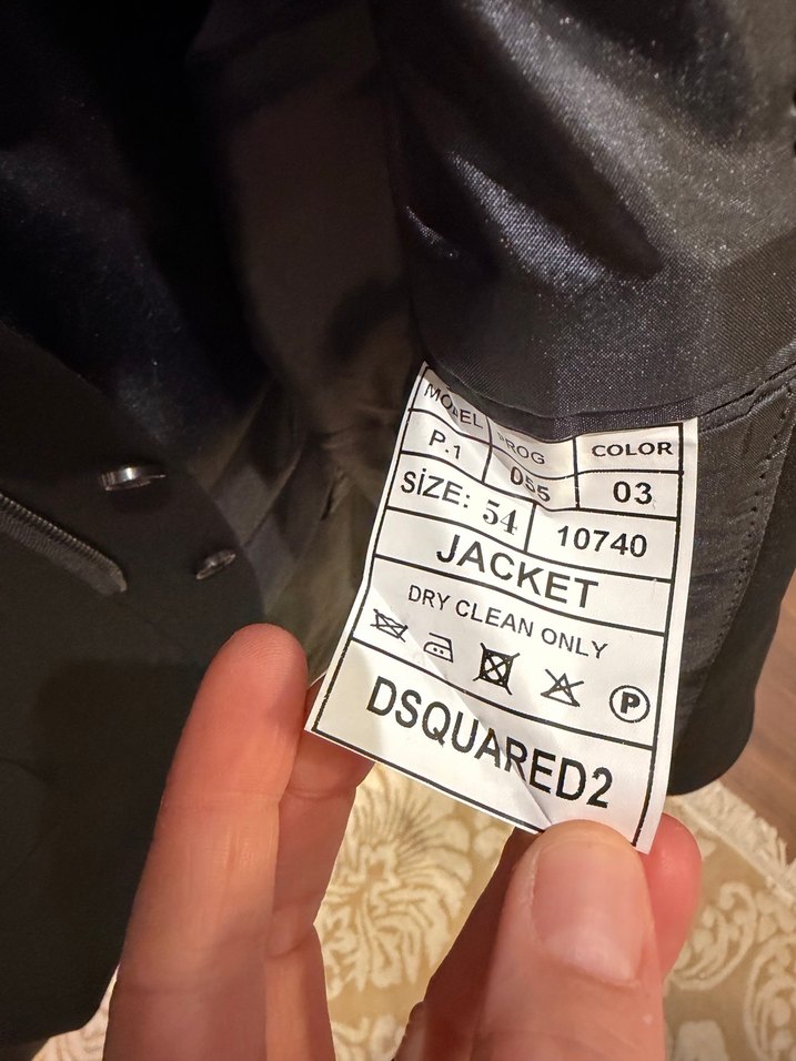 Dsquared2 Erkek Ceket, Fermuarlı, Ofis Stili - Görsel 4