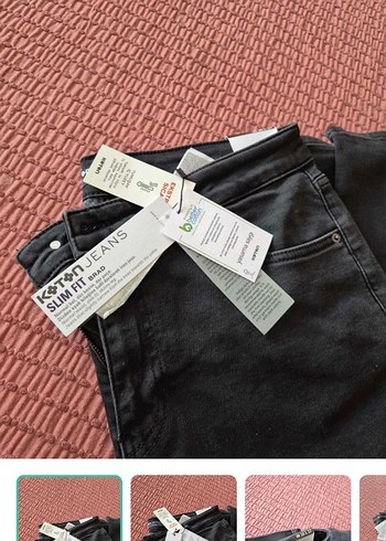 Koton Siyah Slim Fit Jean