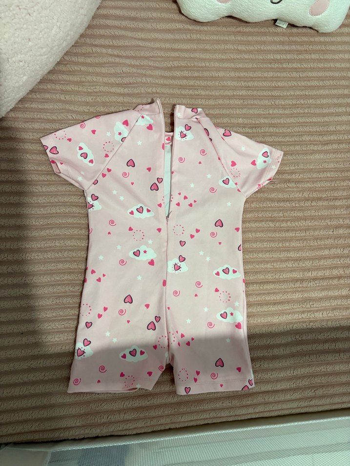 Kız Çocuk Unicorn Desenli Kısa Kollu Mayo - Görsel 2