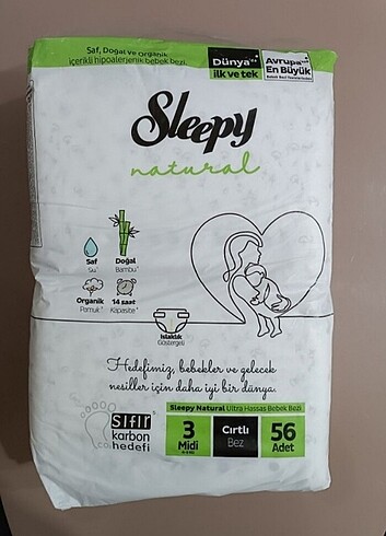 Sleepy Bebek Bezi 3 Beden 56 adet 