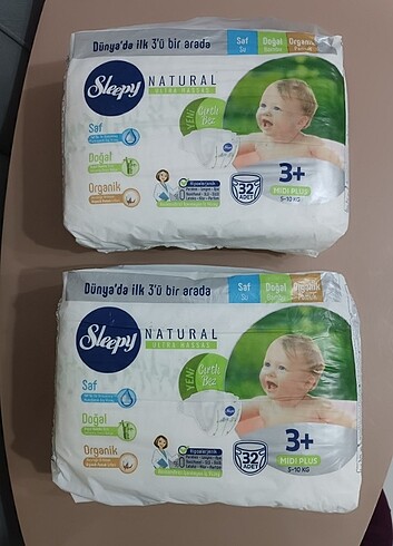 Sleepy Bebek Bezi 3+ Beden 32 adet