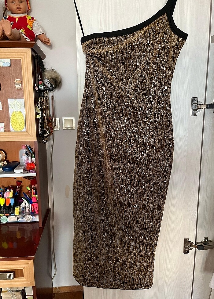 Payetli elbise - Görsel 4