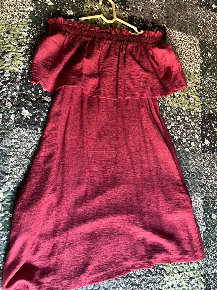 Madonna yaka elbise - Görsel 5