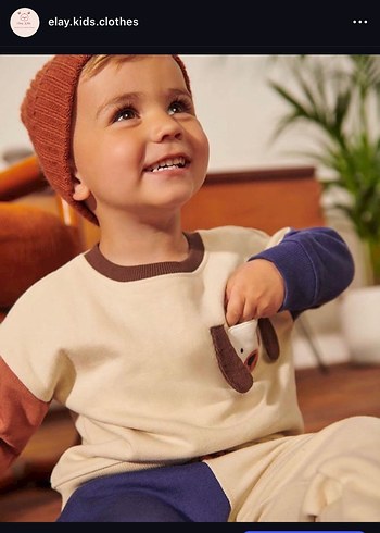 Zara Köpek Baskılı Sweatshirt ve Eşofman Takımı