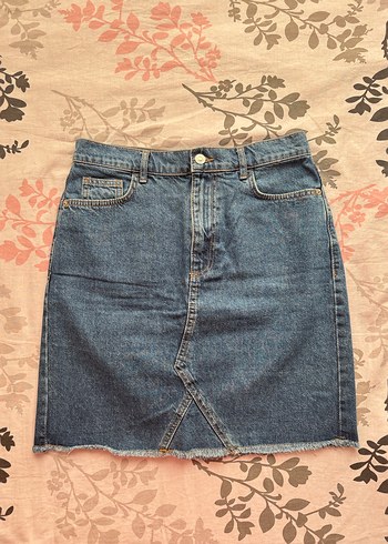 LCW Mavi Denim Mini Etek