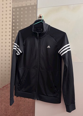 Adidas Siyah Fermuarlı Spor Kadın Ceket