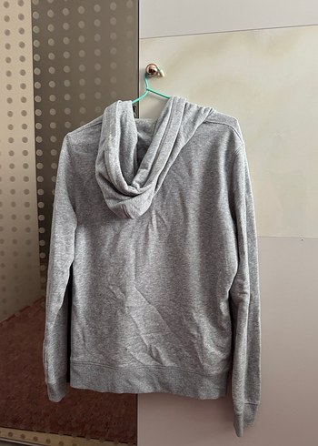 l Beden Nike Gri Kapüşonlu Fermuarlı Kadın Sweatshirt