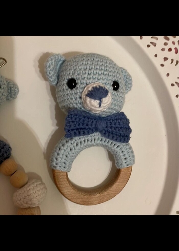 Emzik askısı ve diş kaşıma oyuncağı - Görsel 2