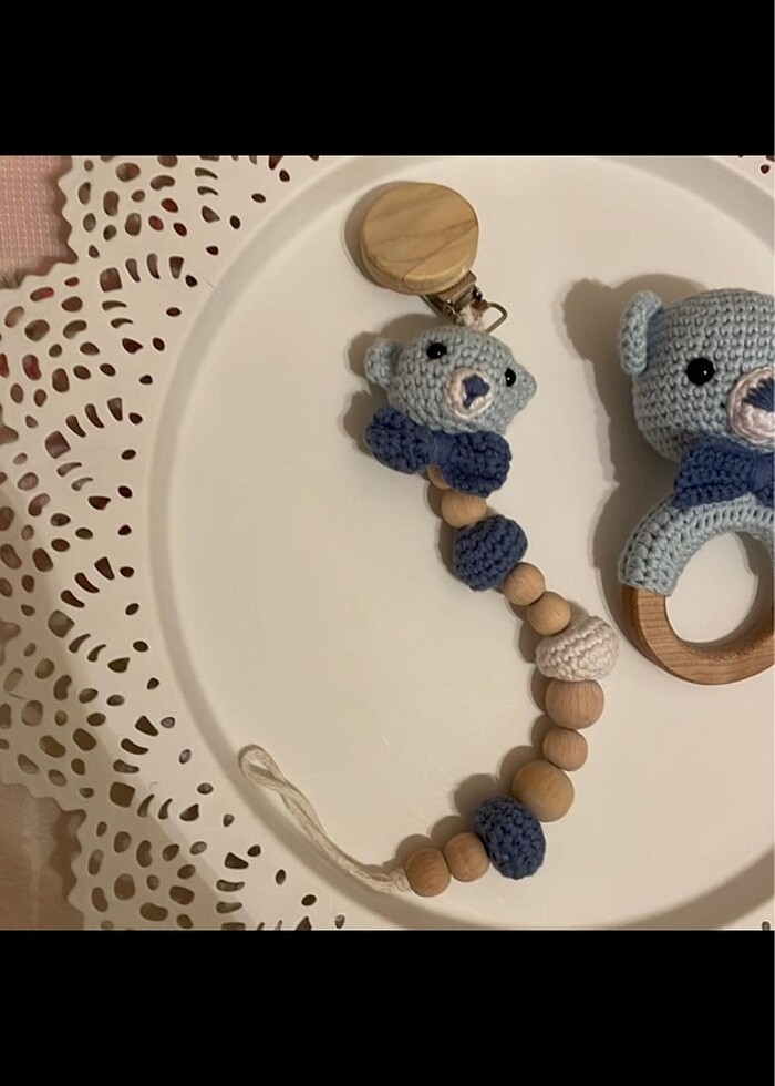 Emzik askısı ve diş kaşıma oyuncağı - Görsel 3