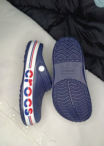 38 Beden Mavi Crocs Erkek Terlik Velcro