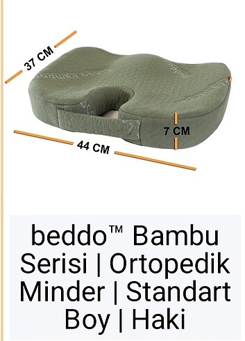 Beddo ortopedik ağrı minderi
