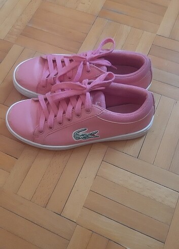 Kız çocuk orginal lacoste ayakkabı - Görsel 3
