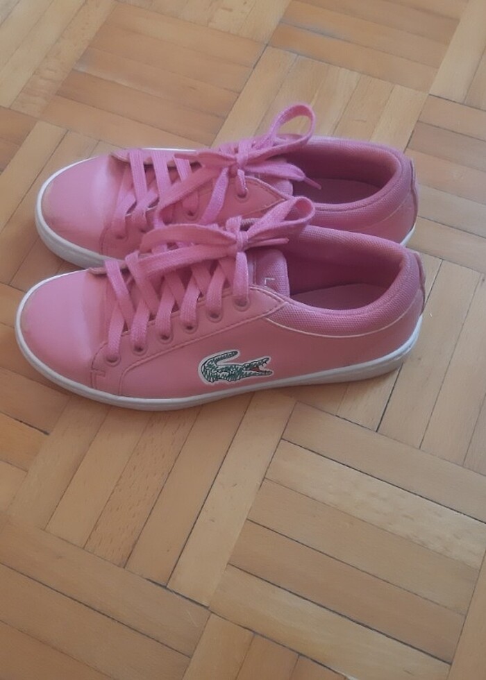Kız çocuk orginal lacoste ayakkabı - Görsel 3