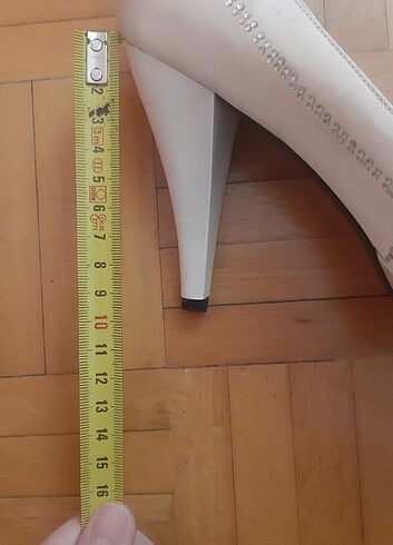 Krem rengi taşlı gelin ayakkabısı. - Görsel 20