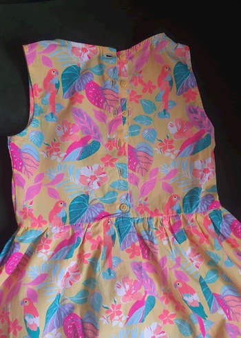 Lc Waikiki Renkli Baskılı Kolsuz Kız Elbisesi - Görsel 9