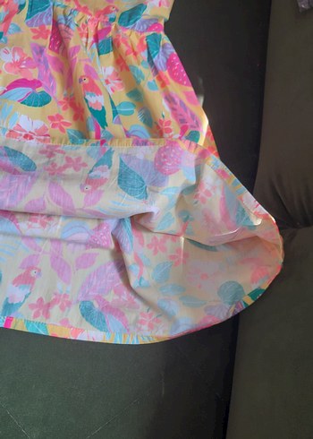 Lc Waikiki Renkli Baskılı Kolsuz Kız Elbisesi - Görsel 12