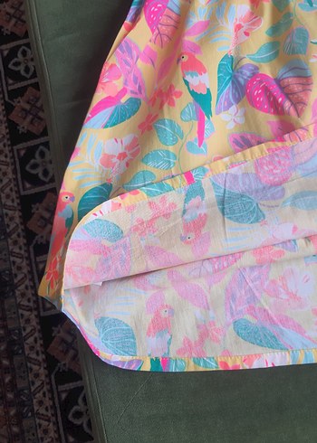 Lc Waikiki Renkli Baskılı Kolsuz Kız Elbisesi - Görsel 13