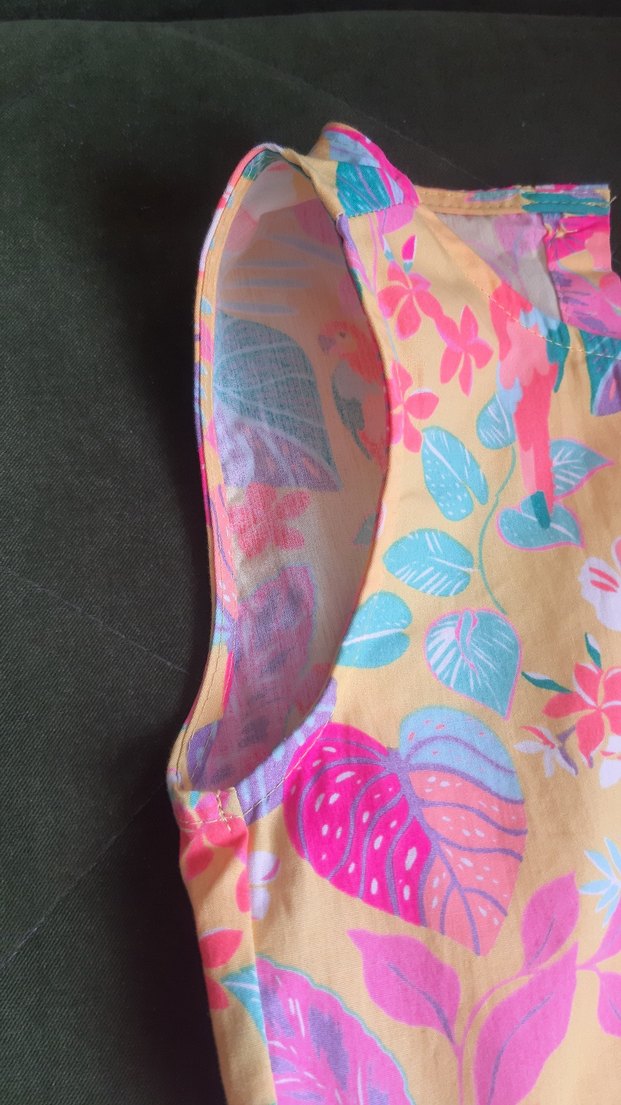 Lc Waikiki Renkli Baskılı Kolsuz Kız Elbisesi - Görsel 4