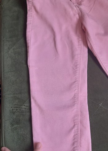 Kız Çocuk pembe ince kot pantolon - Görsel 6