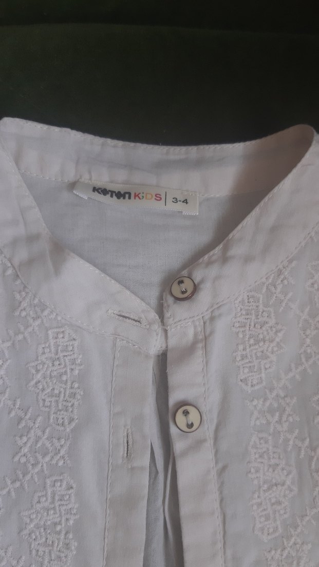 Kız Çocuk  Kısa Kollu ince Bluz - Görsel 2