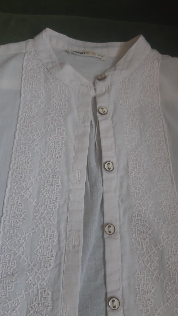 Kız Çocuk  Kısa Kollu ince Bluz - Görsel 3