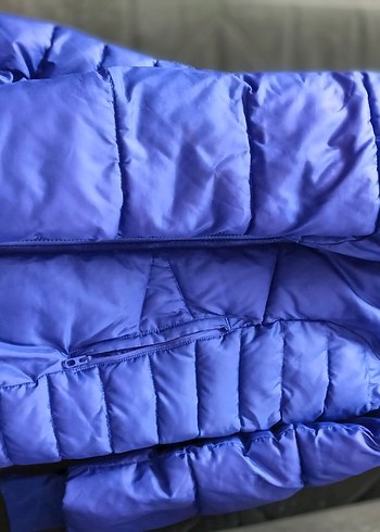 Kızlar için lacivert kışlık Fermuarlı Mont - Görsel 8