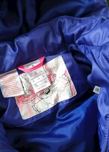 Kızlar için lacivert kışlık Fermuarlı Mont - Görsel 4