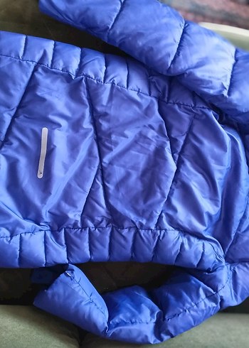 Kızlar için lacivert kışlık Fermuarlı Mont - Görsel 11