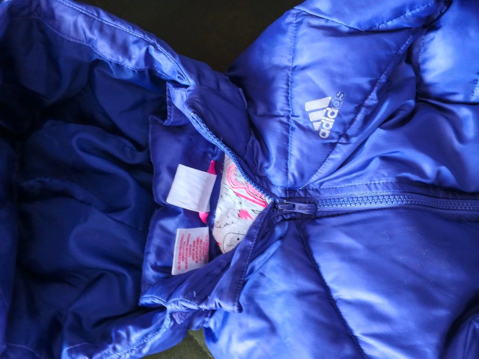 Kızlar için lacivert kışlık Fermuarlı Mont - Görsel 2