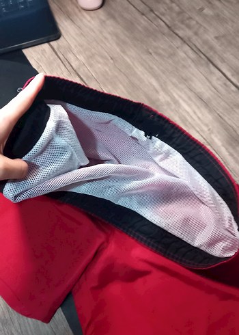 Koyu Kırmızı Erkek Midi Boy Şort - Görsel 4