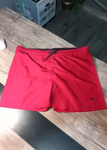 Koyu Kırmızı Erkek Midi Boy Şort - Görsel 10