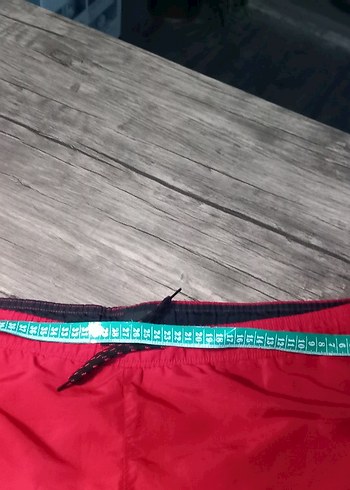 Koyu Kırmızı Erkek Midi Boy Şort - Görsel 13