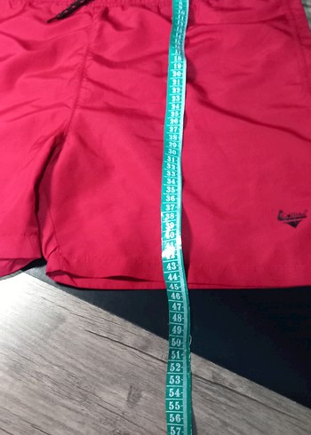 Koyu Kırmızı Erkek Midi Boy Şort - Görsel 14