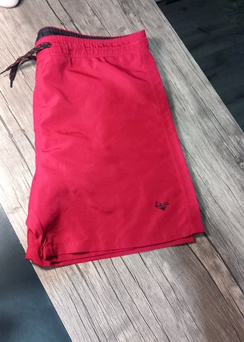 Koyu Kırmızı Erkek Midi Boy Şort - Görsel 17