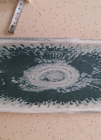 Güral porselen servis sunum tabağı 33×15 cm