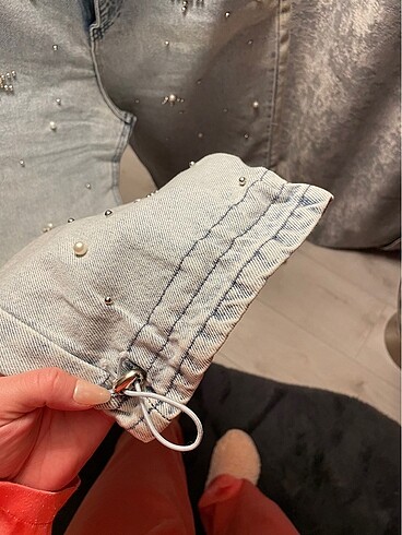 m Beden mavi Renk Taşlı Kot Pantolon
