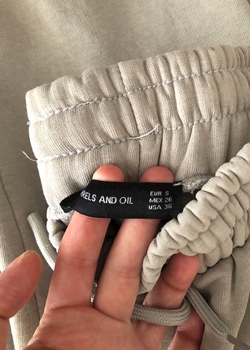 s Beden Gri Kız Sweatshirt ve Eşofman Takımı