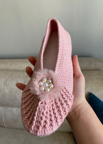 Crocs Örgü Pembe Ev Terliği