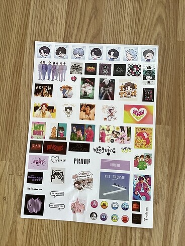 Karışık kpop sticker 15 TL