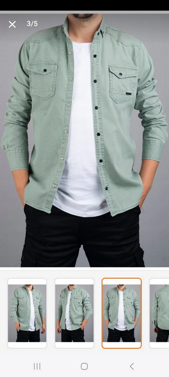 gri - bej - su yeşili M beden - Görsel 3