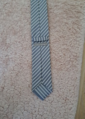 7 cm gri-beyaz kravat D'S DAMAT marka - Görsel 2