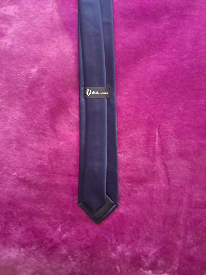 Lacivert Erkek Kravat 6 cm - Görsel 2