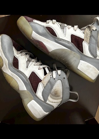 Nike Air Jordan Jumpman Two Trey Bordo Gri basketbol Ayakkabı - Görsel 4