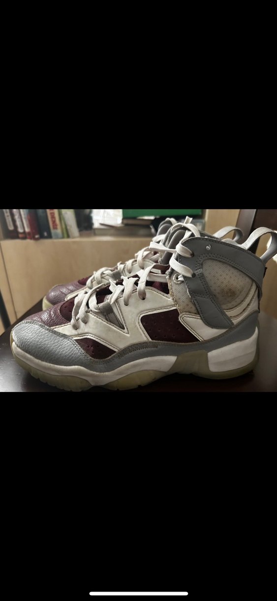 Nike Air Jordan Jumpman Two Trey Bordo Gri basketbol Ayakkabı - Görsel 3