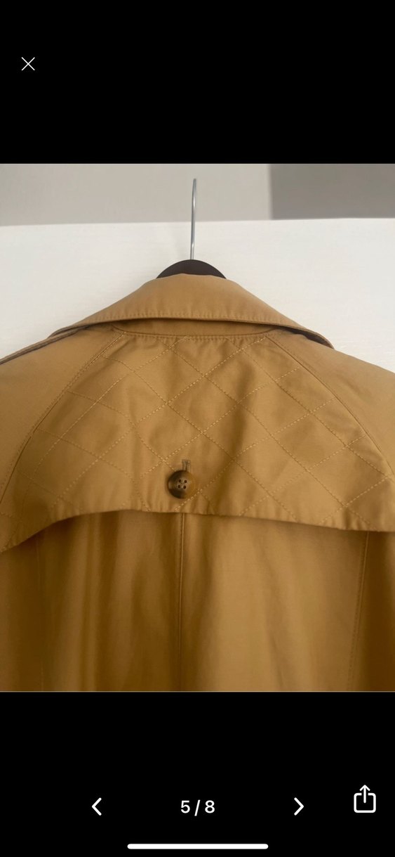 Tuğba & Venn 44 beden Bej Camel  Trençkot - Görsel 5
