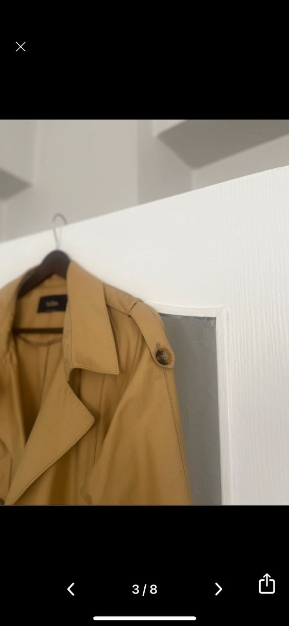 Tuğba & Venn 44 beden Bej Camel  Trençkot - Görsel 3