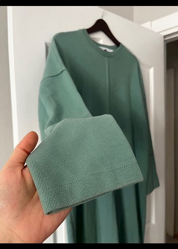 Su Yeşili Kadriye Baştürk Uzun Kollu Tunik - Görsel 5